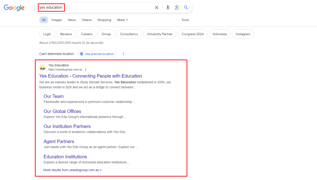 SEO for education company